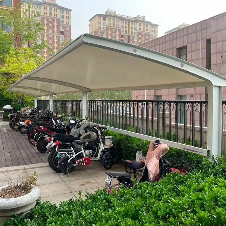 洪江市膜结构电动车棚